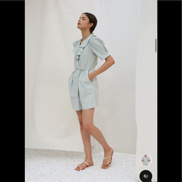 Cotta iris wrap jumpsuit in Mint - Picture 3 of 7
